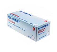 Med-Comfort PE-Einwegschürzen,  weiß 80 x 125 cm, 10 x 100 Stück